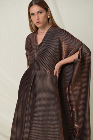 Brown Pleats