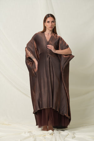 Brown Pleats