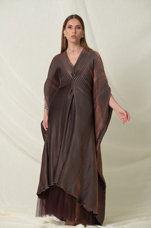 Brown Pleats